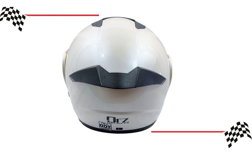 Casco Abatible Orz Doble Visor Mica Transparente   Dot