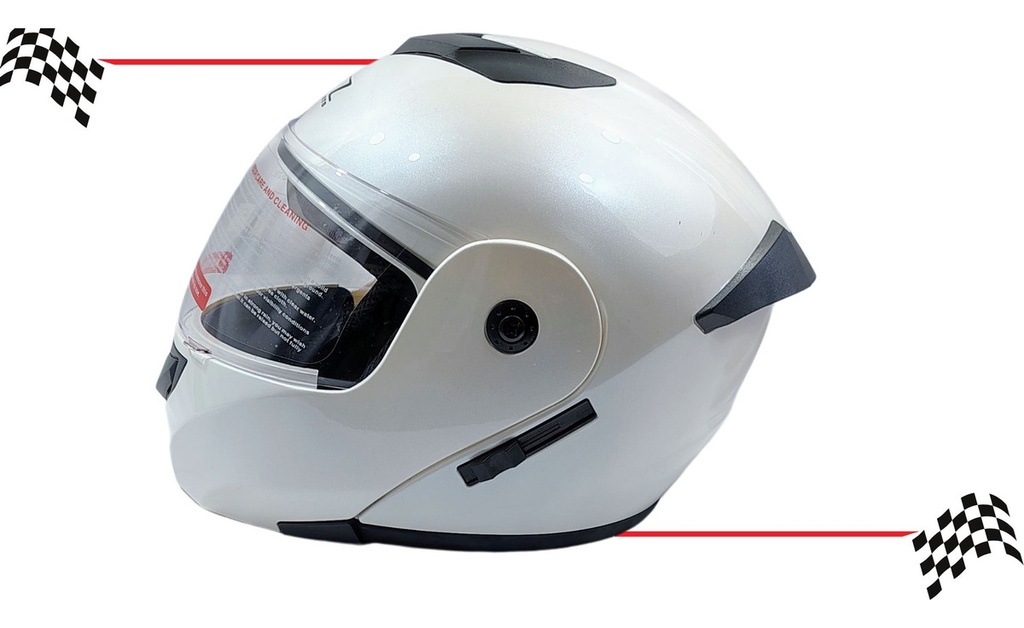 Casco Abatible Orz Doble Visor Mica Transparente   Dot