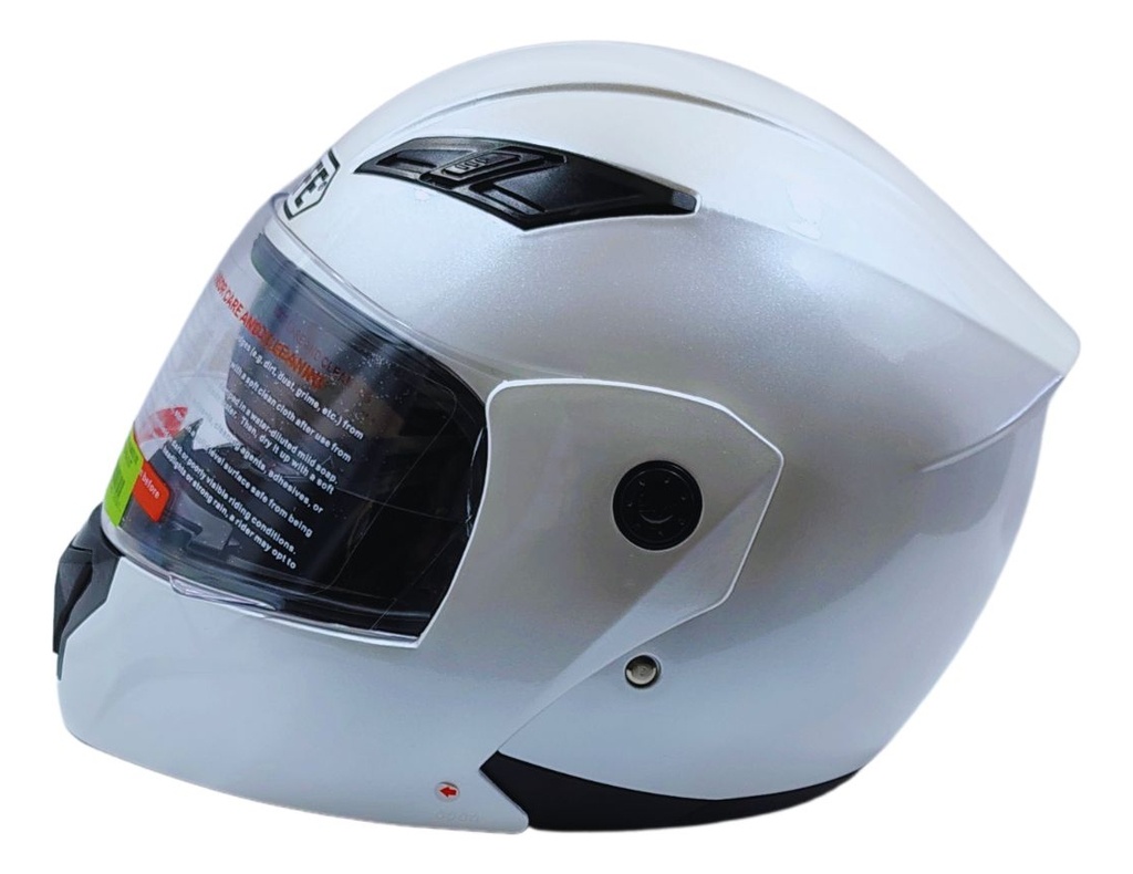 Casco Abatible Defe Dot Doble  Mica  Transparente
