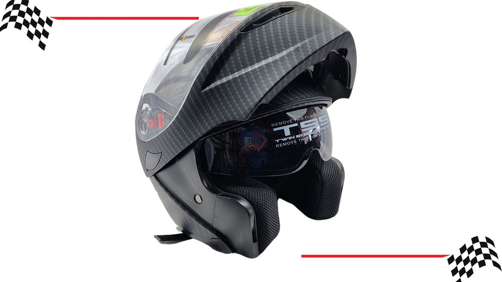 Casco Abatible Iron Racing Dot Ir-121