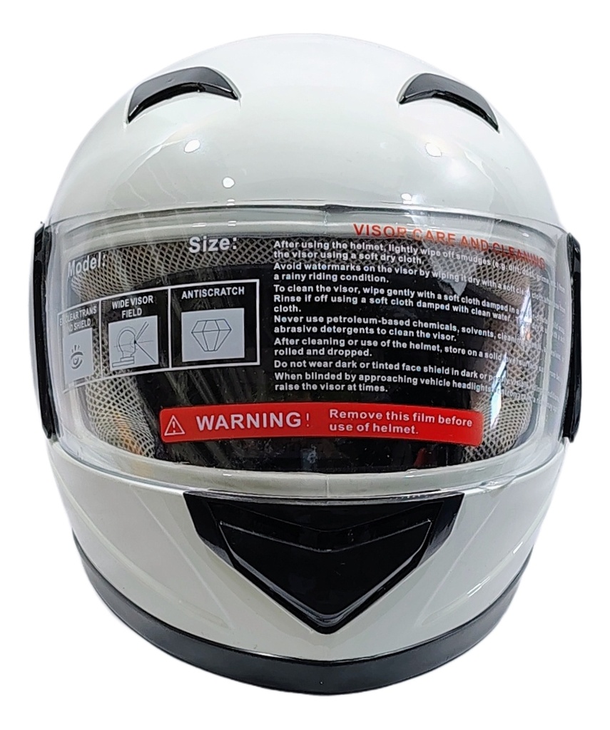 Casco Cerrado Infantil Visera Transparente Ghira Calaverita