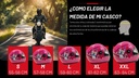 Casco De Moto Infantil Cerrado Protección Total Con Visera