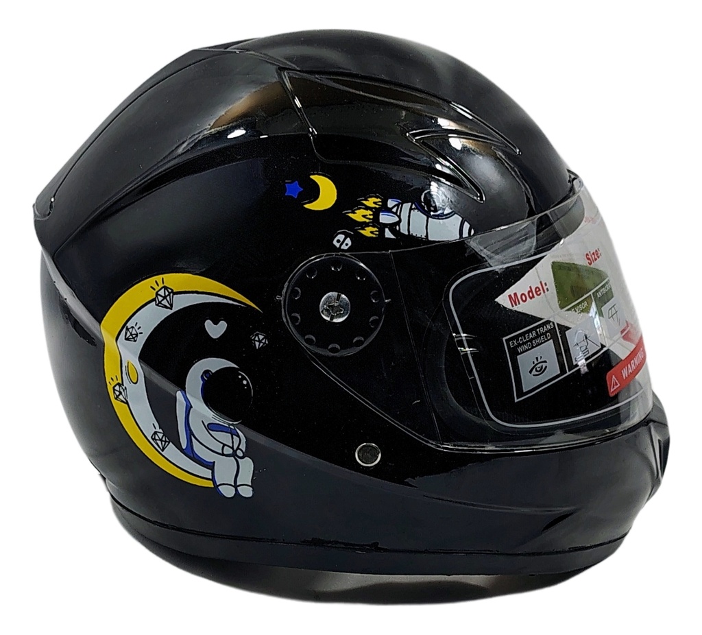 Casco De Moto Infantil Cerrado Protección Total Con Visera