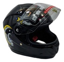 Casco De Moto Infantil Cerrado Protección Total Con Visera