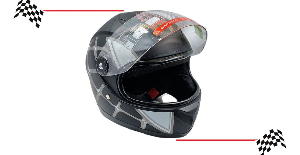 Casco De Moto Infantil Cerrado Protección Total Con Visera