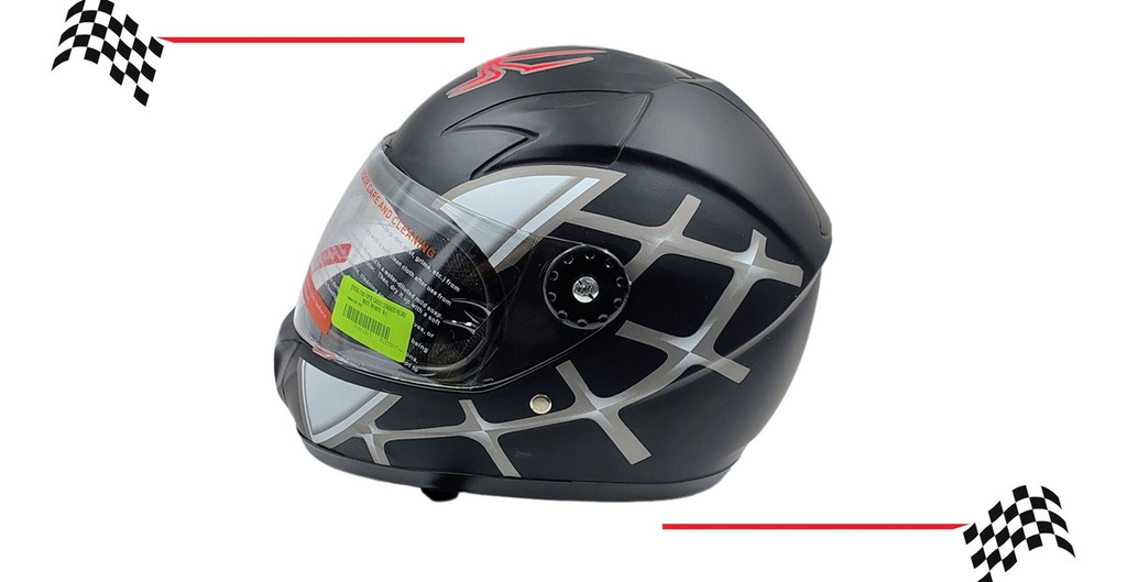 Casco De Moto Infantil Cerrado Protección Total Con Visera