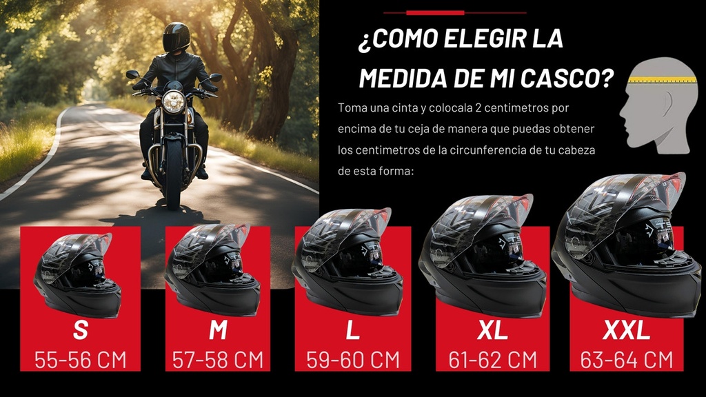 Casco Abatible Luchador Airon Racing Dot Negro Mate G