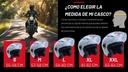 Casco Para Moto Generico Abierto Con Visera