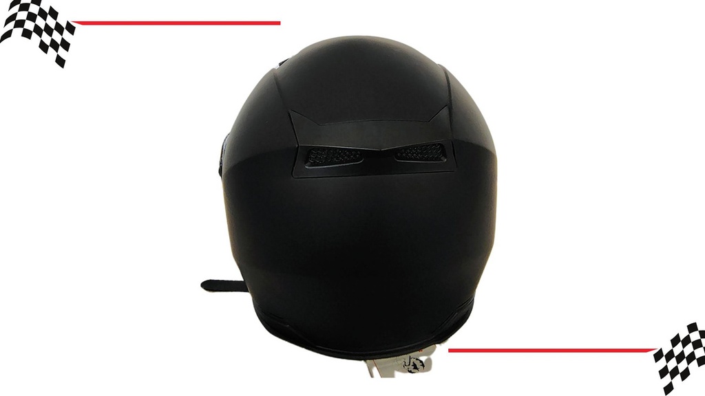 Casco Genérico Abierto Con Doble Visor Negro