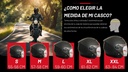 Casco Genérico Abierto Con Doble Visor Negro