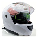 Casco Moto Abatible Virtue Doble Mica Certificacion Dot