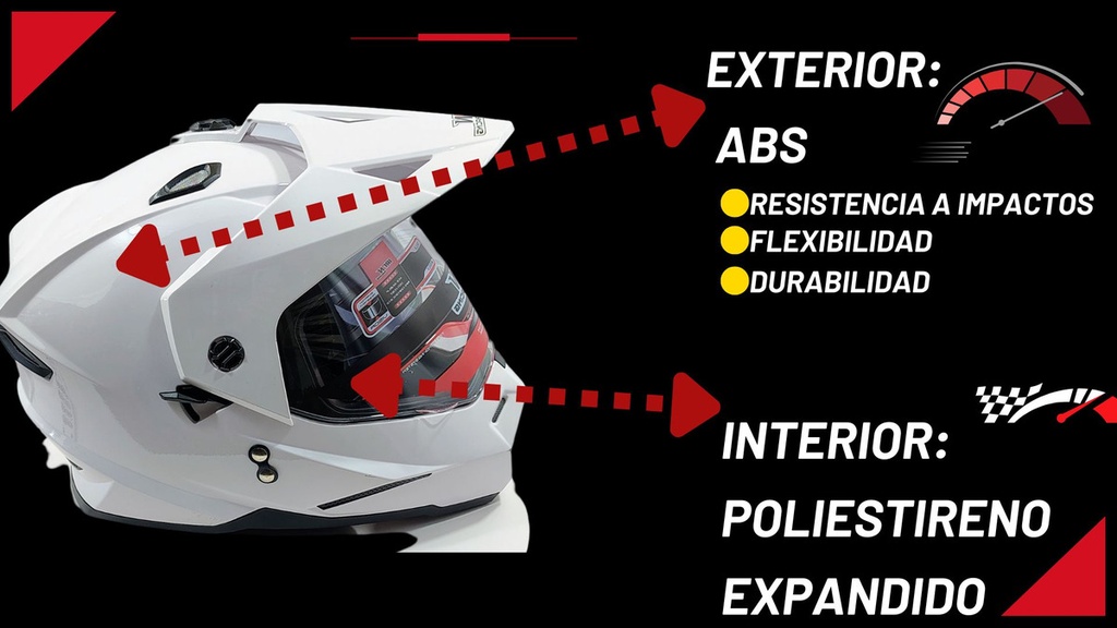 Casco Cross Iron Racing Ir-91