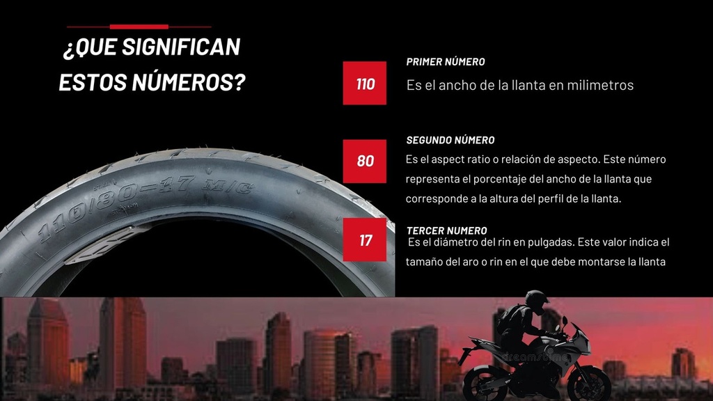 Llanta Moto 110/80-17 Tl Matsuma