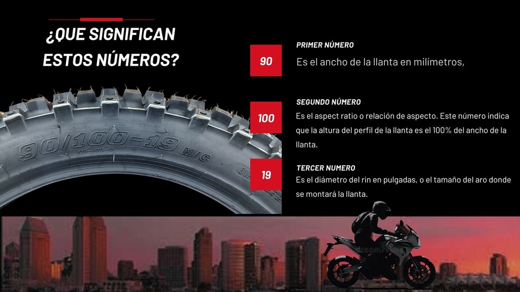 Llanta Moto 90/100-19 Tt 6pr