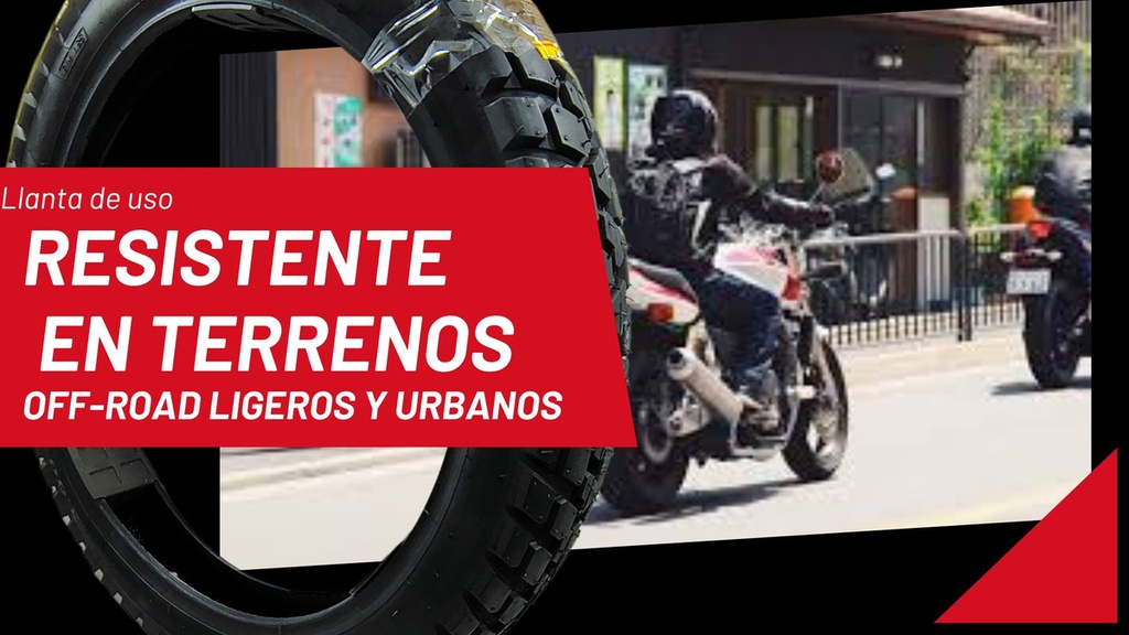 Llanta Moto 3.00-18 Tl Doble Proposito Motoking 52l 200 Kg