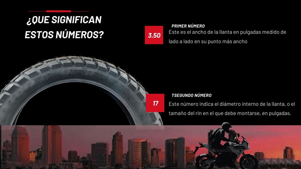 Llanta Motoking 3.50-17 6pr T/t 61l 257 Kg