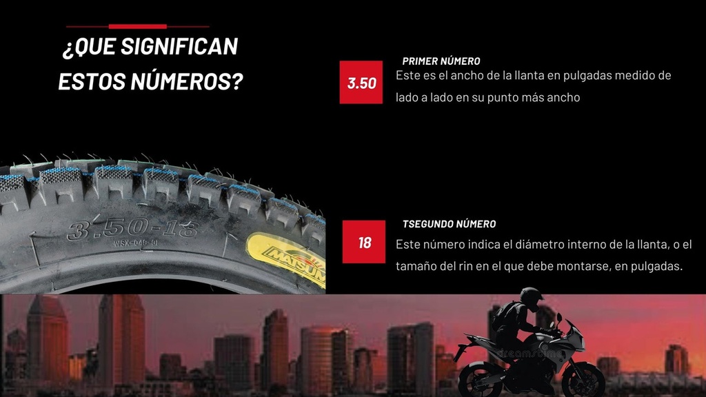 Llanta Moto Matsuma Wsx-049-01 3.50-18 6pr Tt 265kg 62j