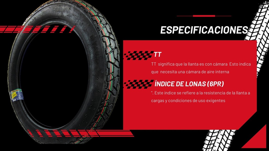 Llanta Moto Matsuma F-128-01 3.25-18 6pr Tt 243kg 59p Dot
