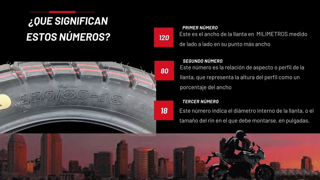 Llanta Moto Matsuma Wsx-097-01 120/80-18 6pr Tt 315kg 68j