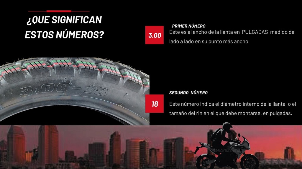 Llanta Moto Matsuma F-309-01 3.00-18 Tt 200kg 52p Dot