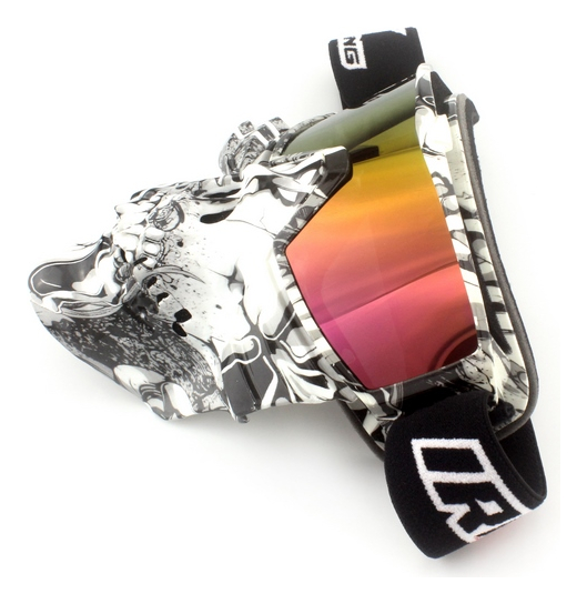 GOOGLES P/MOTO DIABLO ARMADO IR-800/181 LENTE ROJO