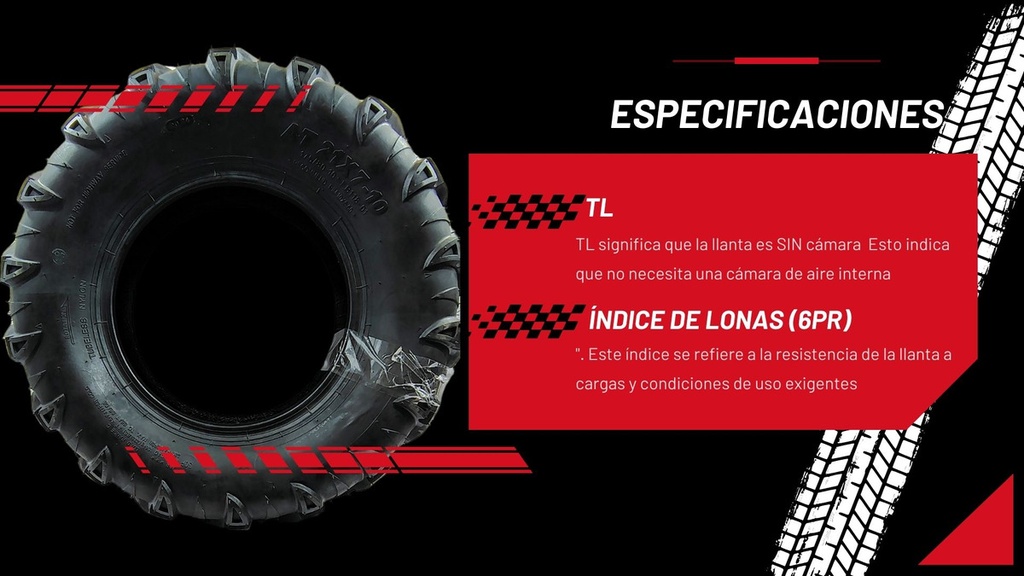 Llanta Cuatrimoto Atv Fb118-10 21x7-10 Tl 106kg 30f