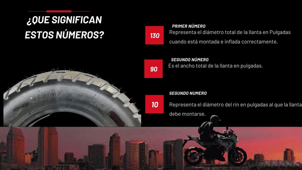 Llanta Italika City Road F15010212 130-90/10 387kg Dot