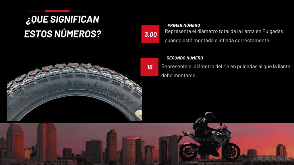 Llanta Moto Matsuma Wsx-007-01 3.00-16 Tt 180kg 48j