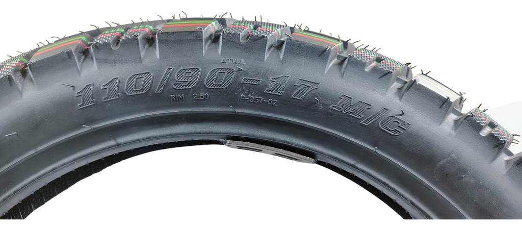 Llanta Moto Matsuma F-357-02 110/90-17 Tl 66p 300kg