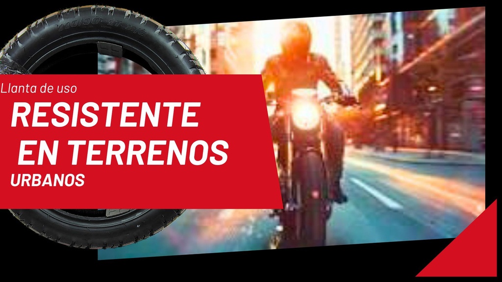 Llanta Moto Matsuma F-357-02 110/90-17 Tl 66p 300kg