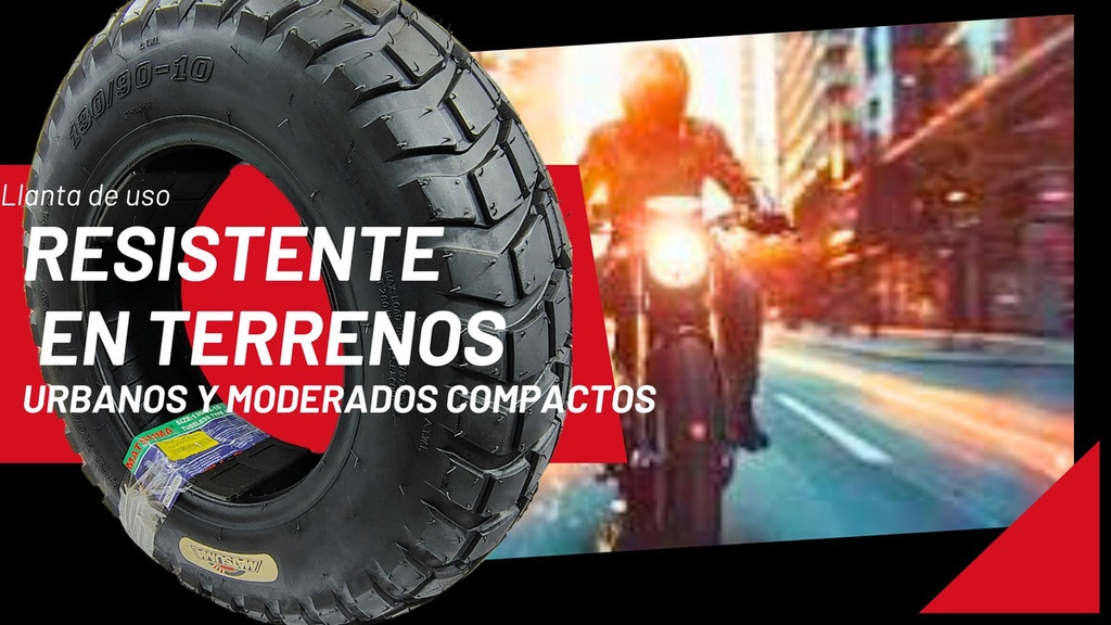 Llanta Moto 130/90-10 Tl Ws150, Ws175 Scooter -alta Calidad