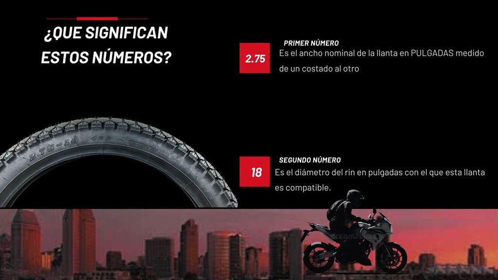 Llanta Moto Chaoyang 2.75-18 4pr 4 Capas Tt H606