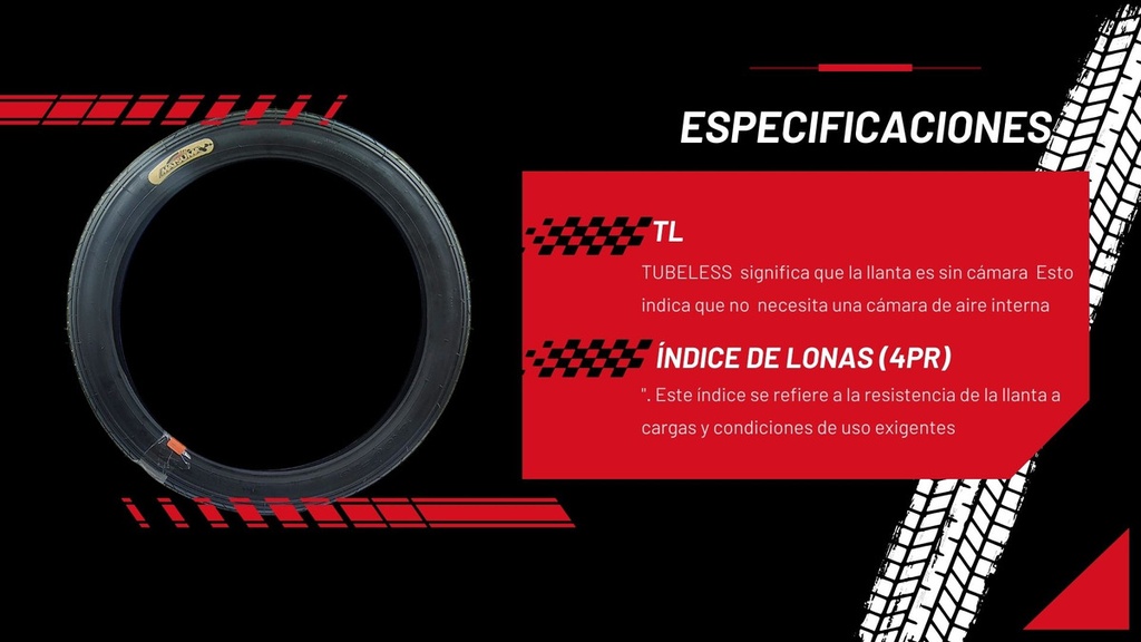 Llanta Moto Matsuma 2.50-18 Tt F319 45p 165kg