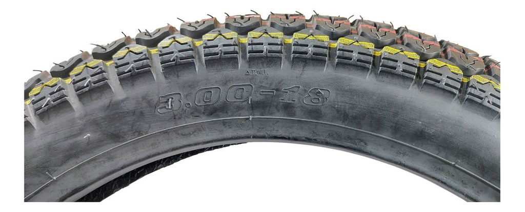 Llanta Moto 3.00-18 Tt 6 Capas 52g Doble Propósito