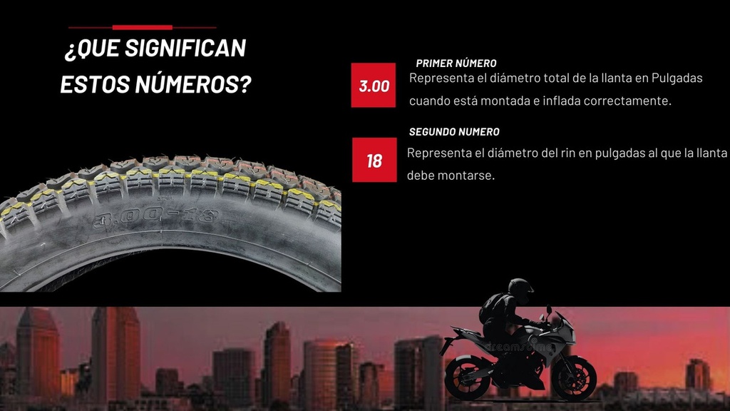 Llanta Moto 3.00-18 Tt 6 Capas 52g Doble Propósito