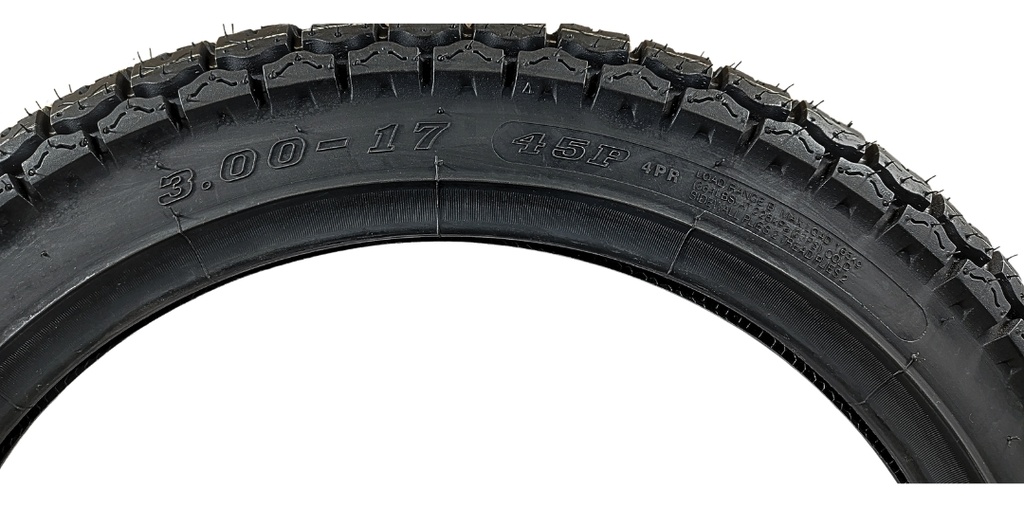 Llanta Moto 3.00-17 Chaoyang 4pr Tt H-620 45p
