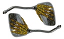 Espejo Moto Retrovisor Cromado Mano Esqueleto