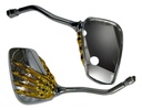 Espejo Moto Retrovisor Cromado Mano Esqueleto
