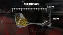 Espejo Moto Retrovisor Cromado Mano Esqueleto