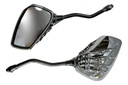 Espejo Moto Retrovisor Cromado Mano Esqueleto