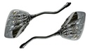Espejo Moto Retrovisor Cromado Mano Esqueleto