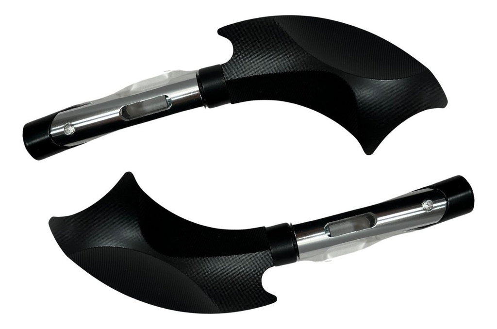 Espejo Moto Iron Racing Hacha Negro 1 Juego