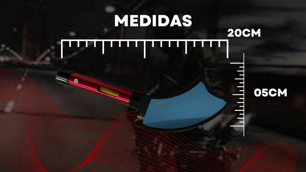 Espejo Moto Iron Racing Hacha Negro 1 Juego