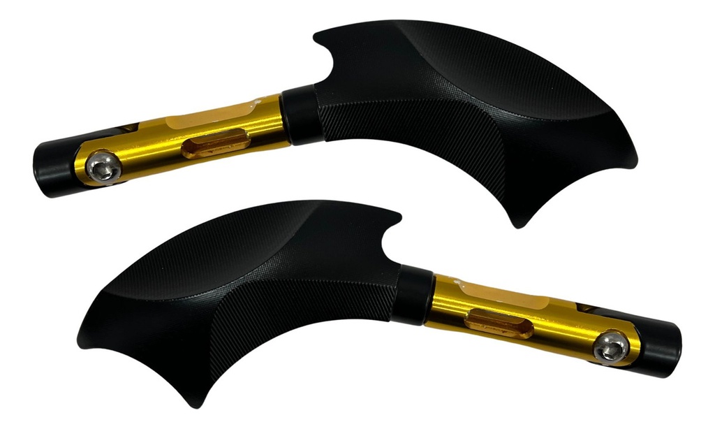 Espejo Moto Iron Racing Hacha Negro 1 Juego