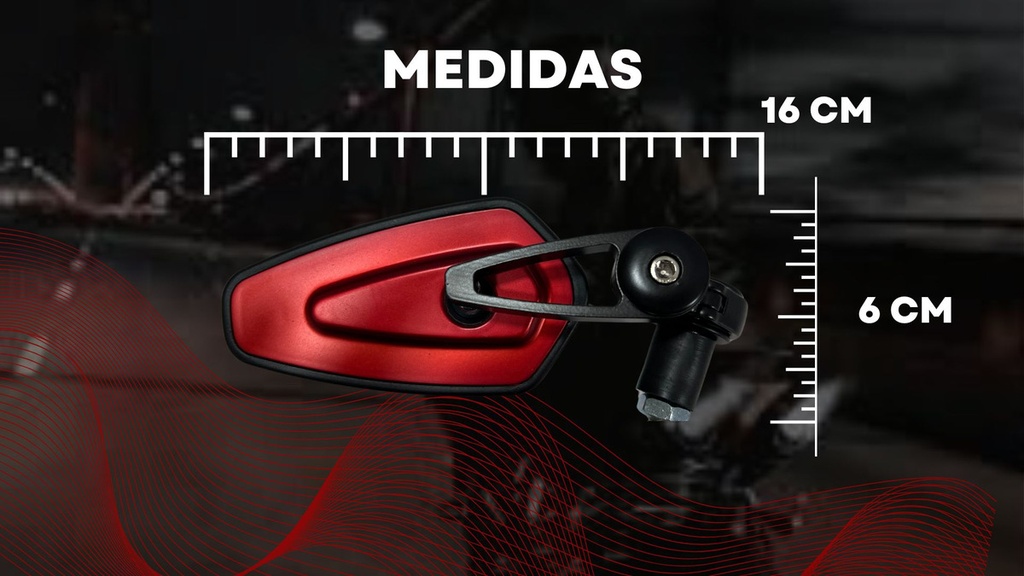 Espejo Retrovisor Moto Iron Racing America 1 Par