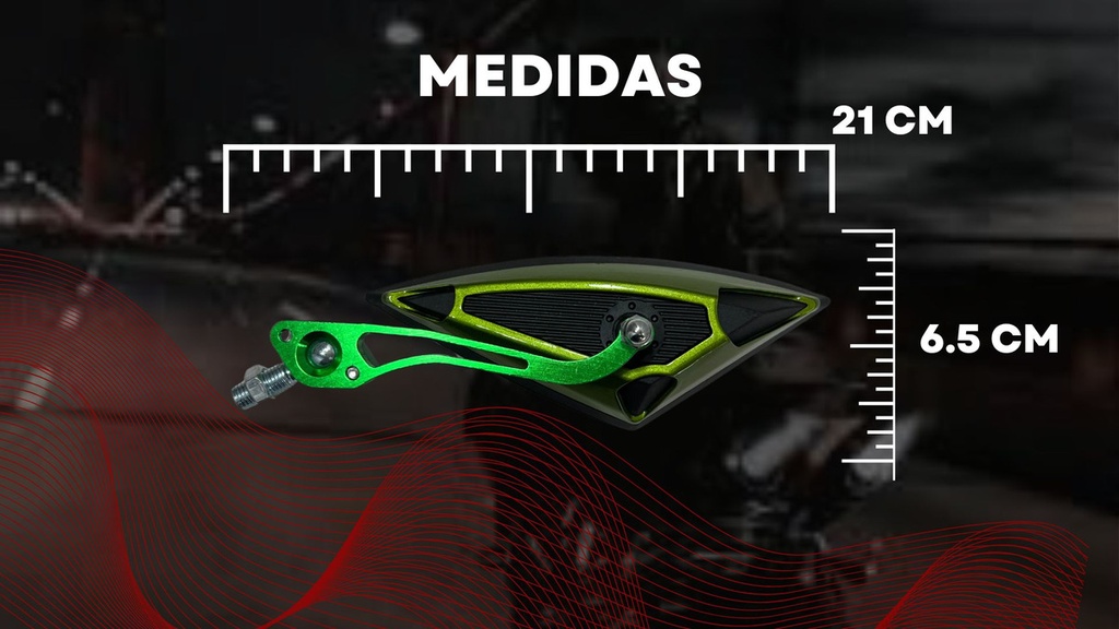 Espejo Moto Retrovisor Iron Racing Triangulo