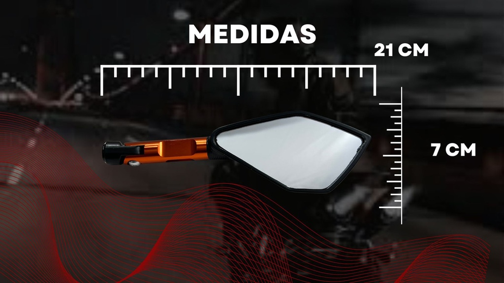 Espejo Moto Retrovisor Iron Racing Italia Con Antireflejante