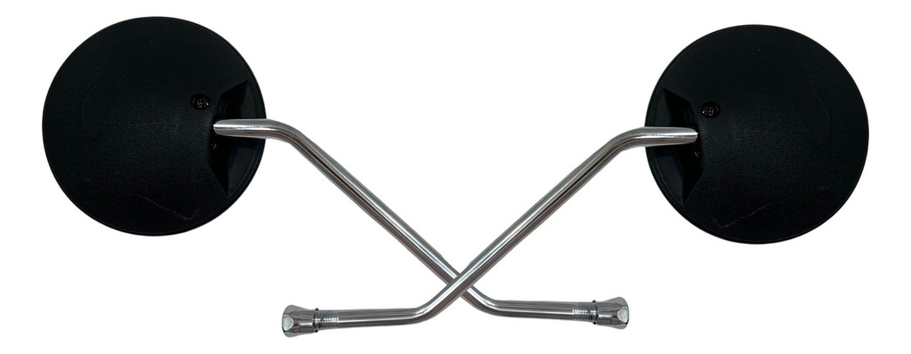 Espejo Retrovisor Moto Redondo Cg125 Rosca M10 Par