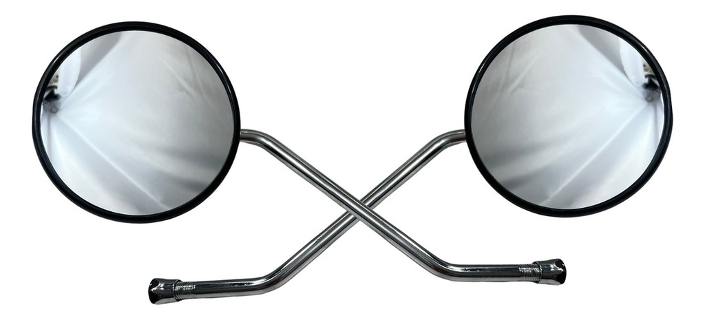 Espejo Retrovisor Moto Redondo Cg125 Rosca M10 Par