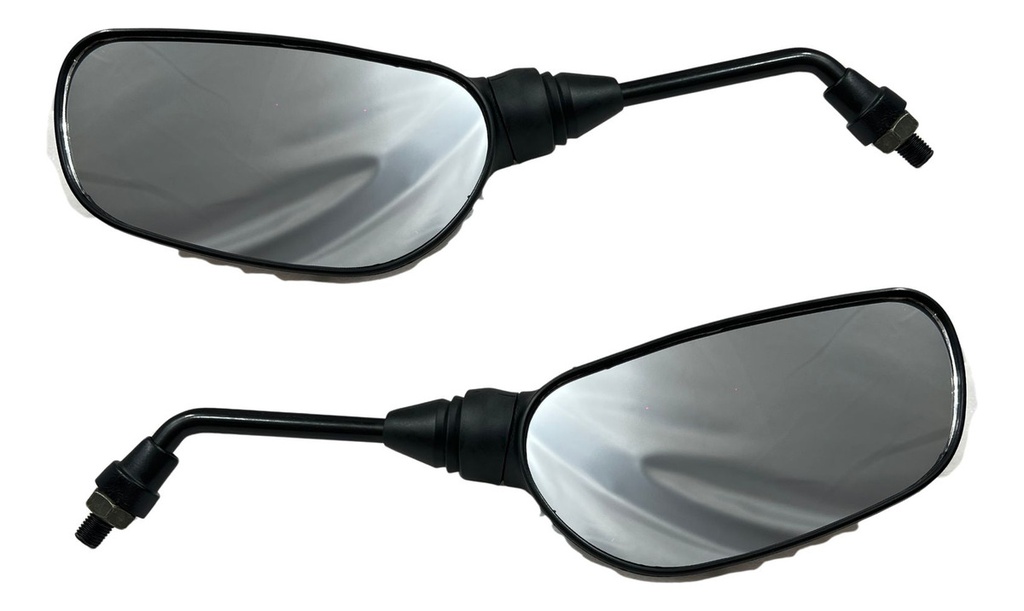 Espejo Retrovisor Moto Boxer 150 Negro 10mm Marca Red 1juego